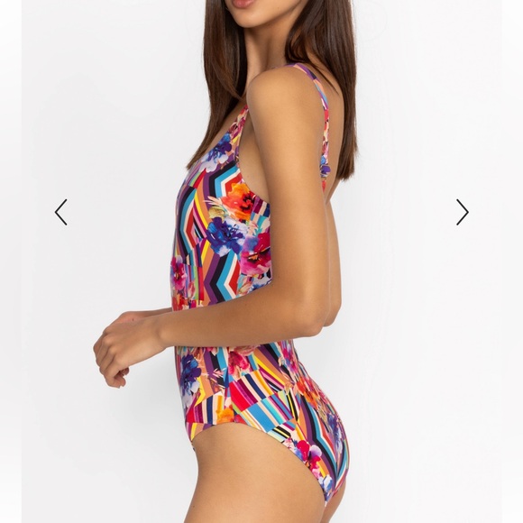 NEW Johnny Was One Piece Swimsuit Multicolor - Picture 4 of 7